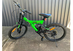 20 inch off-road kids bike and an Avanti helmet